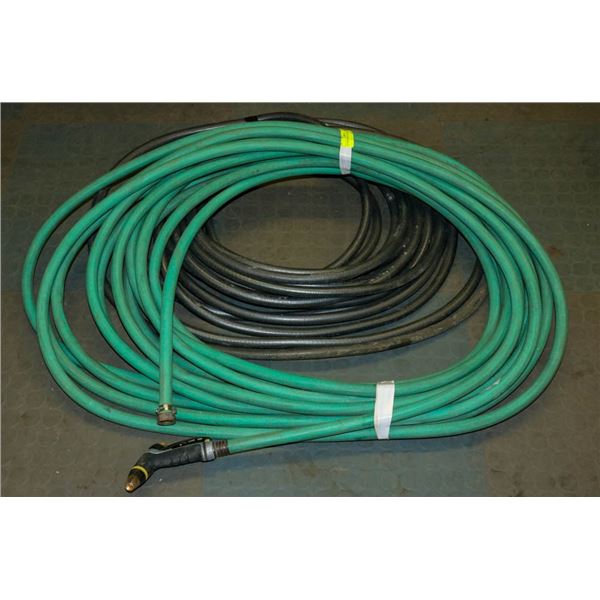 2 RUBBER GARDEN HOSES