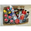 Image 1 : BOX LOT OF VARIOUS SPRAY CANS/BOTTLES
