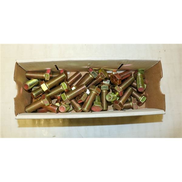 BOX OF 3/4"X2" HEX BOLTS YELLOW ZINC DICHROMATE