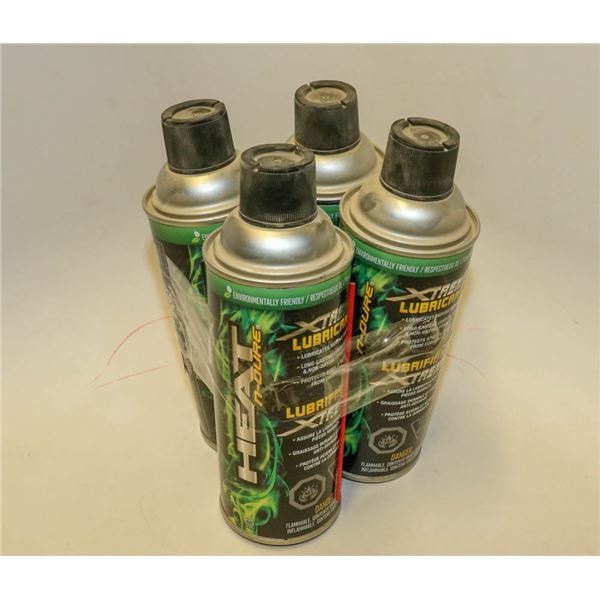 LOT OF 4 XTREME LUBRICANT CANS 348G