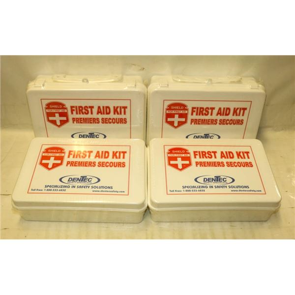 BOX OF 4 FIRST AID KITS