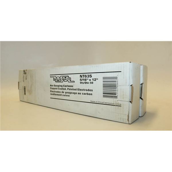 TWO BOXES OF WELDMATE ARC GOUGING CARBONS