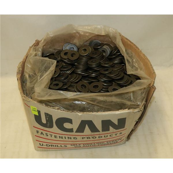 50LB BOX OF PLAIN STEEL WASHERS 1-1/2"