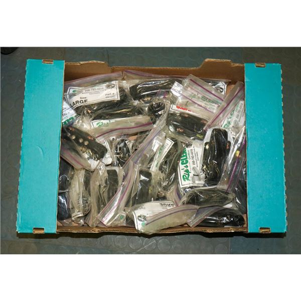 BOX FULL OF RICK'S CLEATS SIZE LARGE