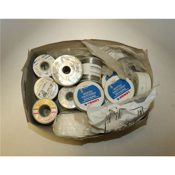 FLAT OF PASTE FLUX, WIRE & SODDER