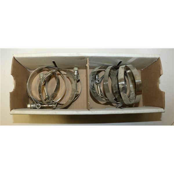 FLAT OF ASSORTED T-BOLT GEAR CLAMPS