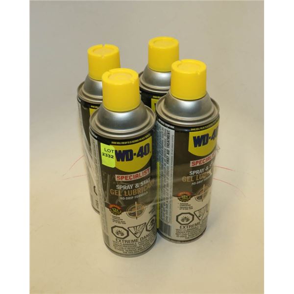 4 CANS OF WD-40 SPECIALIST 283G PER CAN