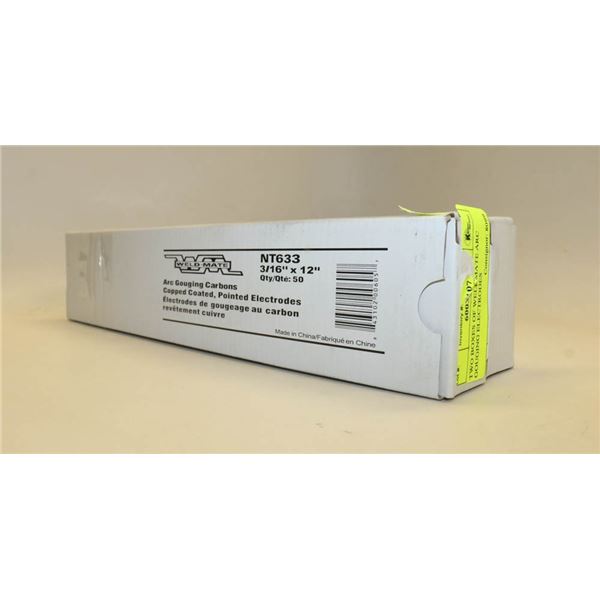 TWO BOXES OF WELDMATE ARC GOUGING ELECTRODES