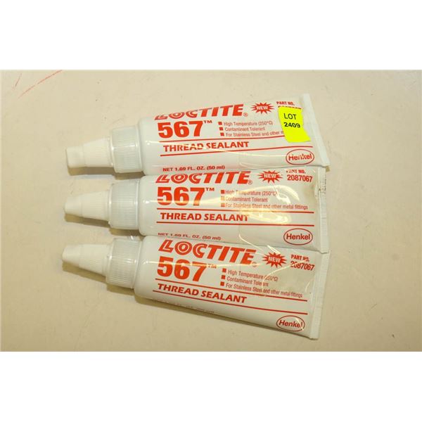 LOCTITE 567 THREAD SEALANT 3 TUBES 50 ML EACH