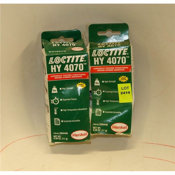 LOCTITE HY 4070 BUNDLE OF 2 HIGH STRENGTH 11G EACH