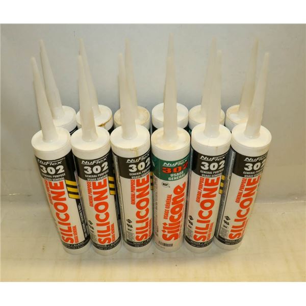 CASE OF 12 NUFLEX 302 GENERAL PURPOSE SILICONE