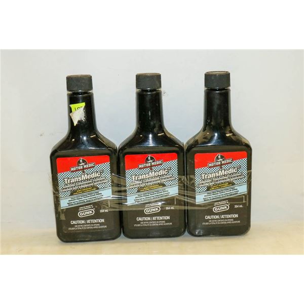 3 BOTTLES OF MOTOR MEDIC TRANSMEDIC AUTOMATIC