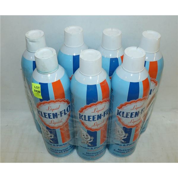 Clean Flo 7 BOTTLES OF LIQUID CLEAN FLO BRAKE & PARTS CLEAN