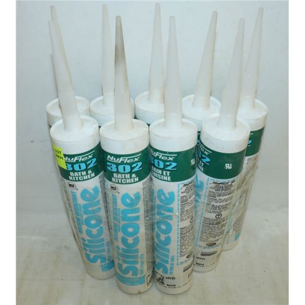9 TUBES OF NUFLEX 302 BATH & KITCHEN MILDEW