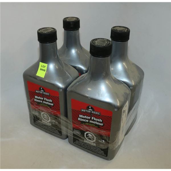 4 BOTTLES OF MOTOR MEDIC MOTOR FLUSH 946ML EACH