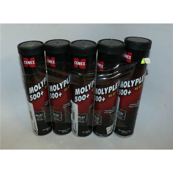 5 TUBES OF MOLYPLEX 500 PLUS HI TEMP MOLY GREASE