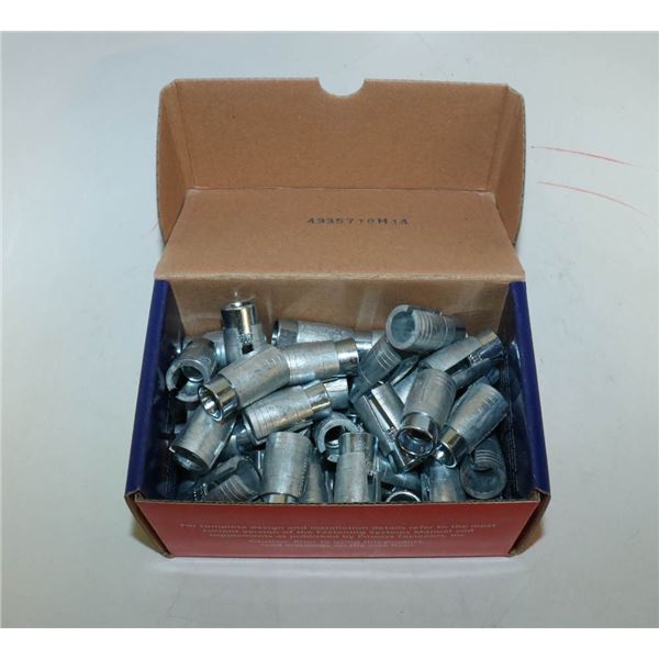CASE OF 50 53/8" POWERS HOLLOW-SET DROPIN