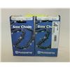 Image 1 : LOT OF 2 HUSQVARNA SAW CHAINS H48 CHISEL