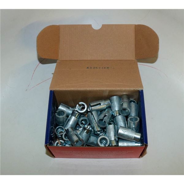 CASE OF 50 53/8" POWERS HOLLOW-SET DROPIN