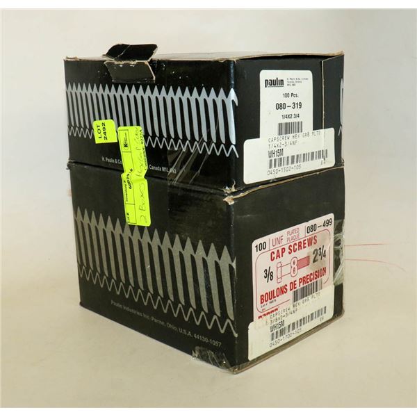 2 BOXES OF HEXHEAD CAP SCREWS 100PC 1/4 X 2 3/4 &