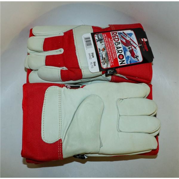 BUNDLE OF RED BARON INSULATED XL GLOVES