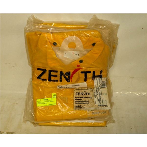 LOT OF 3 ASSORTED SIZE ZENITH FLAME RETARDANT