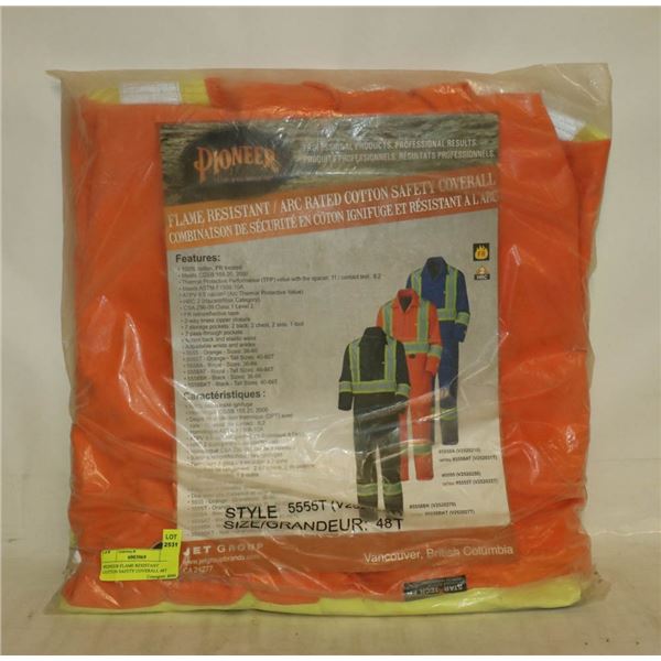 PIONEER FLAME RESISTANT COTTON SAFETY COVERALL 48T