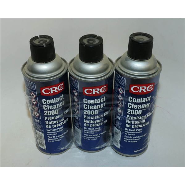 3 BOTTLES OF CRC CONTACT CLEANER 2000