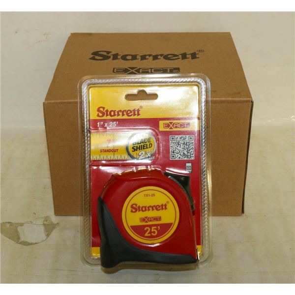CASE OF 6 STARRETT EXACT 25' TAPE MEASURES