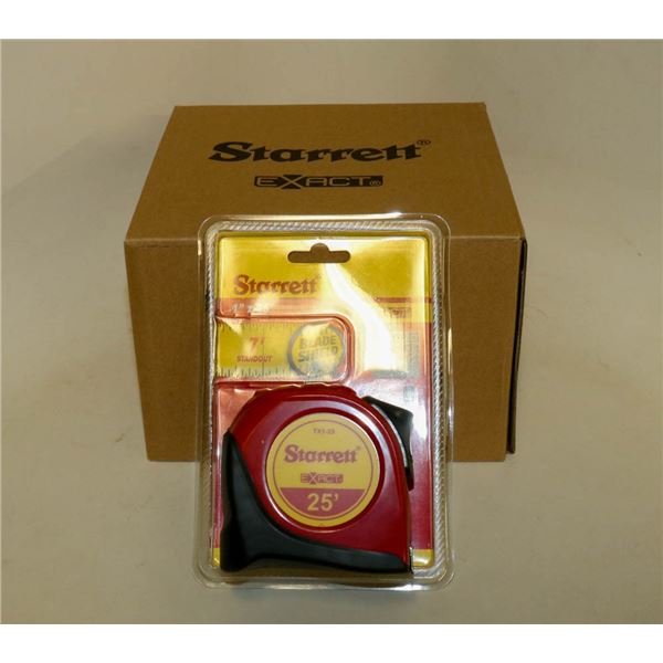 CASE OF 6 STARRETT EXACT 25' TAPE MEASURES