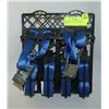 Image 1 : SET OF 4 RATCHET TIE DOWN STRAPS