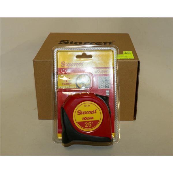 CASE OF 6 STARRETT EXACT 25' TAPE MEASURES