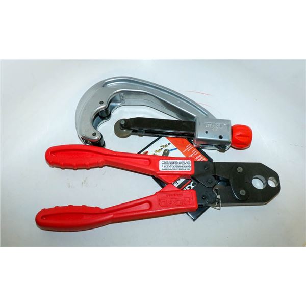 RIGID PEX CRIMPER TOOL  AND PVC TUBE CUTTER LOT