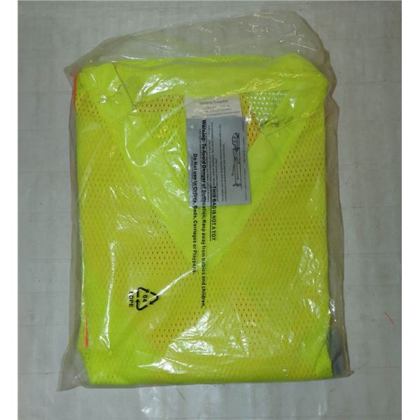 YELLOW POLY MESH HIGH VISIBILITY T-SHIRT SZ MED