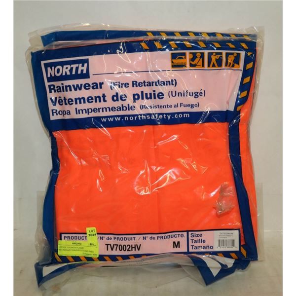 LOT OF 3 NORTH FLAME RETARDANT RAINSUITS SIZE MED
