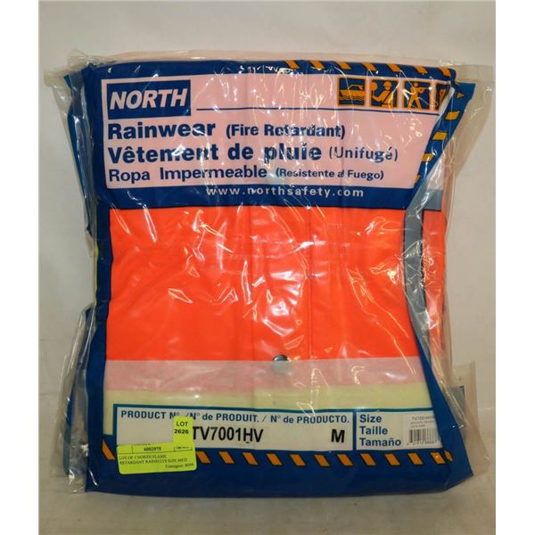 LOT OF 3 NORTH FLAME RETARDANT RAINSUITS SIZE MED