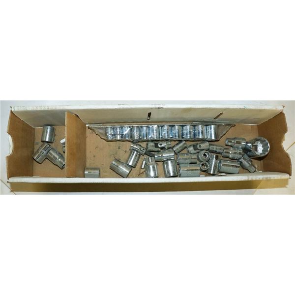 BOX OF ASSORTED SOCKETS