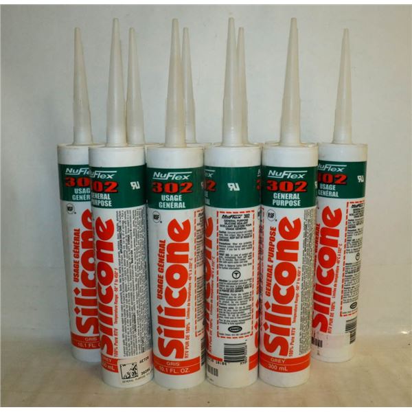 CASE OF 10 NUFLEX 302 GENERAL PURPOSE SILICONE