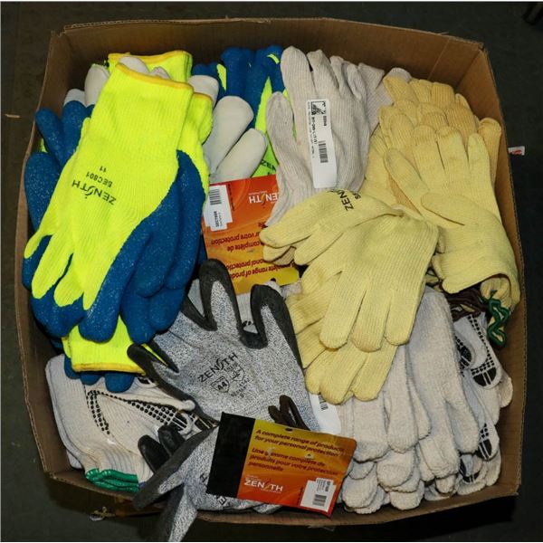 BOX LOT OF GLOVES