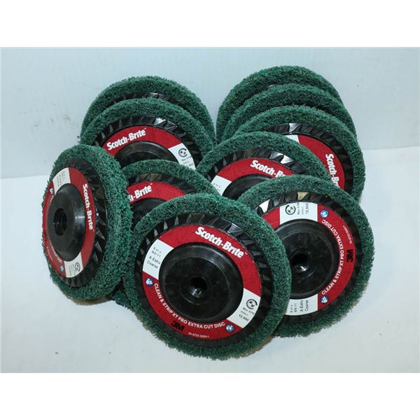 CASE OF 10 SCOTCH BRUTE CLEAN & STRIP XT PRO EXTRA