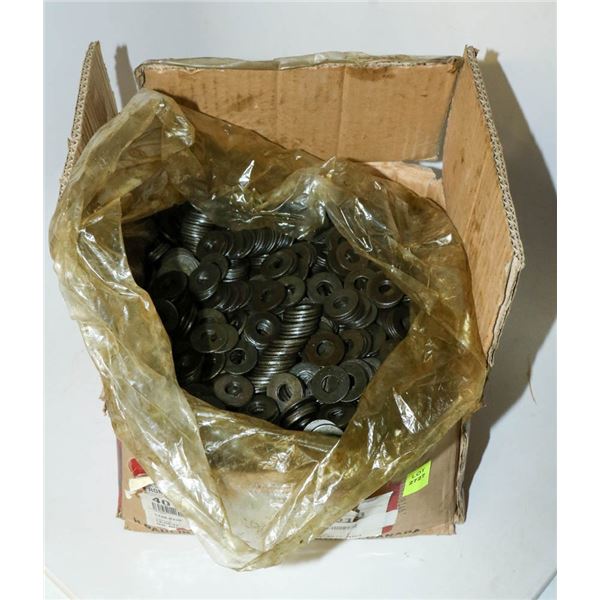 BOX OF 3/8" PLAIN STEEL WASHERS