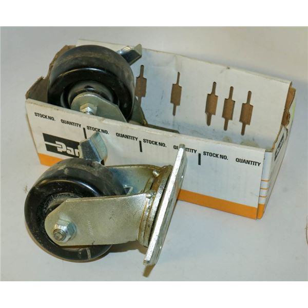 LOT OF 2 CASTOR WHEELS