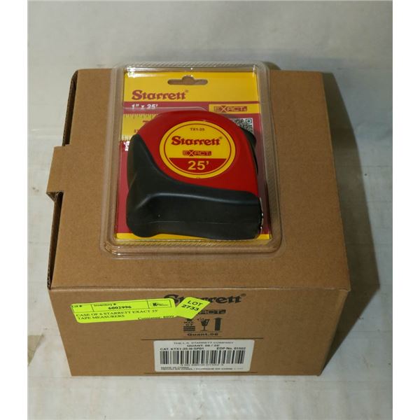 CASE OF 6 STARRETT EXACT 25' TAPE MEASURES