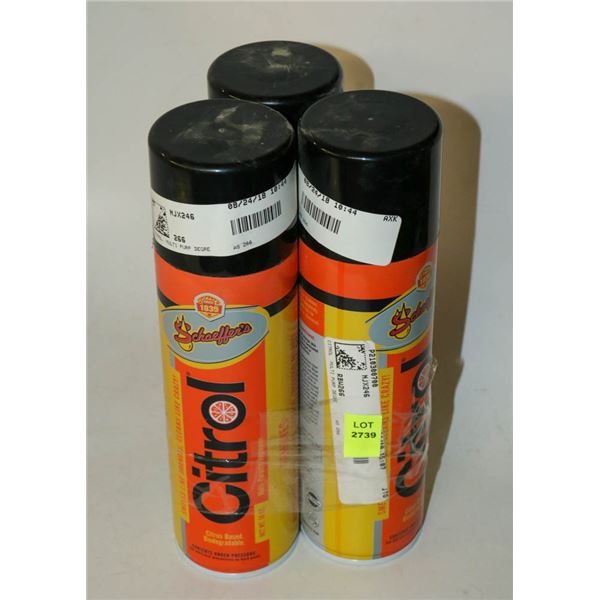 3 CANS OF CITROL MULTI PURPOSE DEGREASER 16OZ EACH