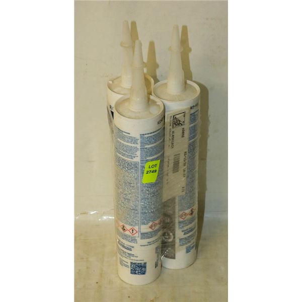 3 TUBES OF WHITE LIGHTNING SILICONE CLEAR