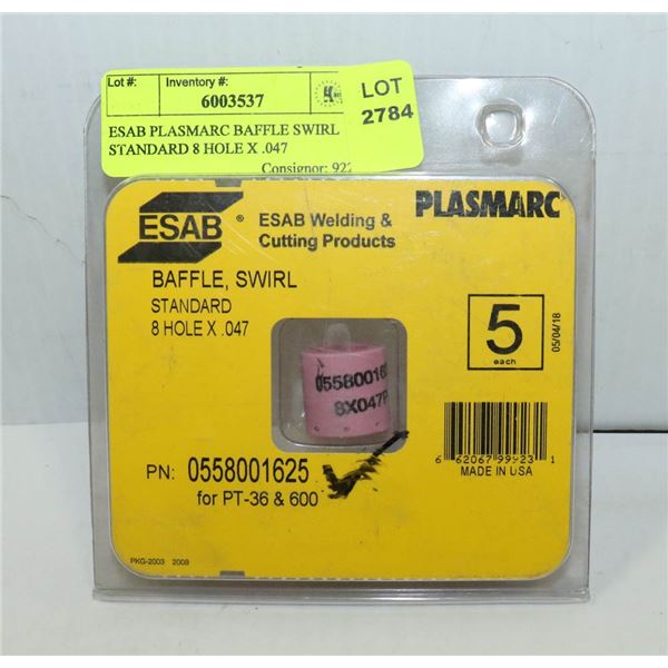 ESAB PLASMARC BAFFLE SWIRL STANDARD 8 HOLE X .047