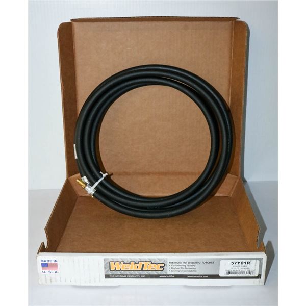 WELDTEC POWER CABLE RUBBER 12.5FT TIG