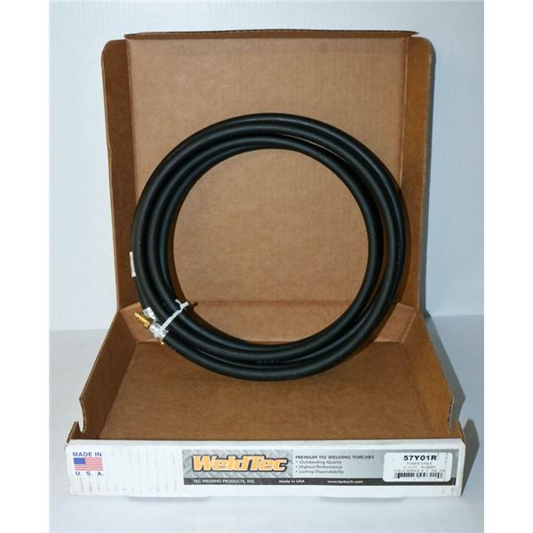 WELDTEC POWER CABLE RUBBER 12.5FT TIG