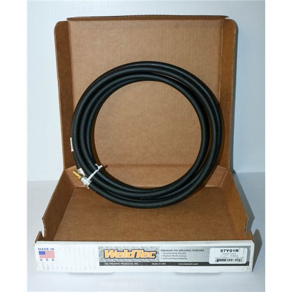 WELDTEC POWER CABLE RUBBER 12.5FT TIG