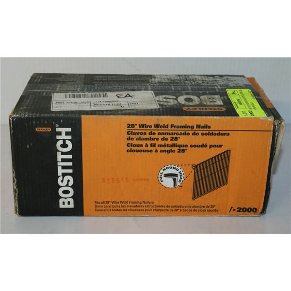 CASE OF STANLEY BOSTITCH STICK FRAMING NAILS